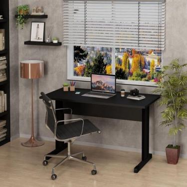Imagem de Mesa de Escritório Escrivaninha 120x60 Cm com Pé Metal - Netmobil