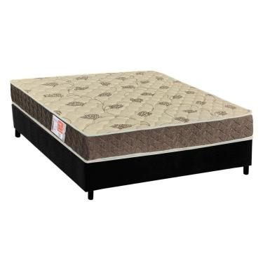 Imagem de Conjunto Box Casal: Colchão Espuma Orthoflex D33 Comfortpedic Line + Base CRC Suede Black (138x188)