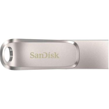 Imagem de Pen Drive SanDisk - Ultra Dual Drive Luxe 256 GB USB 3.1, unidade flash USB tipo C - prata-SDDDC4-256G-A46