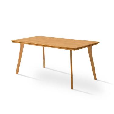 Imagem de Mesa de Jantar Millena em Madeira Maciça 120x80 com Pés de Madeira - Imbuia