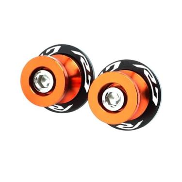 Imagem de jininshengxindianzi Compatible With R3 R7 R25 1999-2022 YZF-R3 YZF-R25 YZF-R7 CNC Swingarm Spools Sliders Stand Screws M6 Bolts Motorcycle Accessories(R7 Orange)
