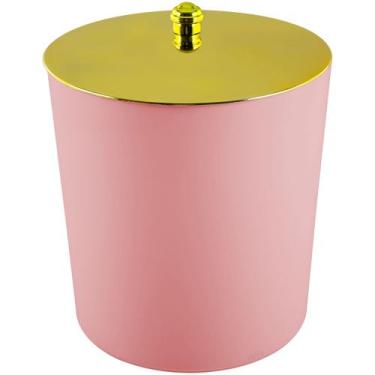 Imagem de Lixeira 5 Litros Com Tampa Dourada Ultimo Detalhes - Último Detalhe, R