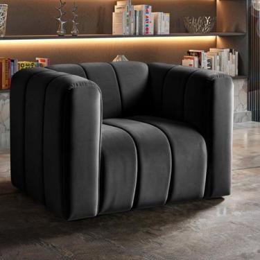 Imagem de Poltrona Decorativa Retrô Moderna Sala de Estar - BELLA DECOR