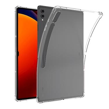 Imagem de Capa protetora transparente Asgens Clear Case para Samsung Galaxy Tab S9 Ultra 2023/S8 Ultra 2022 14,6" (modelo SM-X910/X916/X900/X906),leve e macia de silicone TPU com absorção de choque