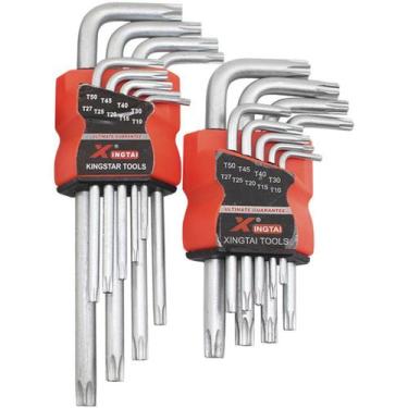 Imagem de Combo Jogo De 18 Chaves Allen Torx 1,5 a 10mm - Gici Tools