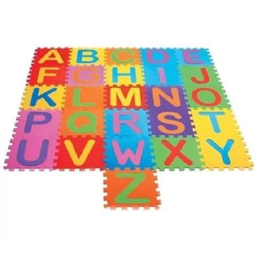 Imagem de Tapete Infantil De EVA de Alfabeto 29x29cm 5mm 26 Peças