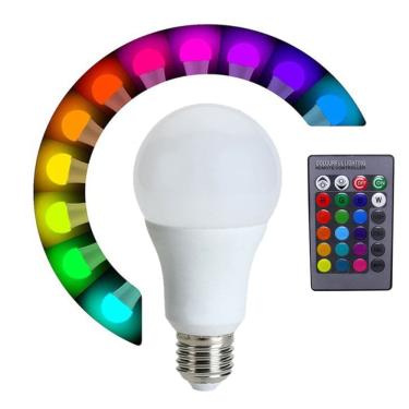 Imagem de Lâmpada Led RGB Com Controle 5W 50-60Hz Bivolt