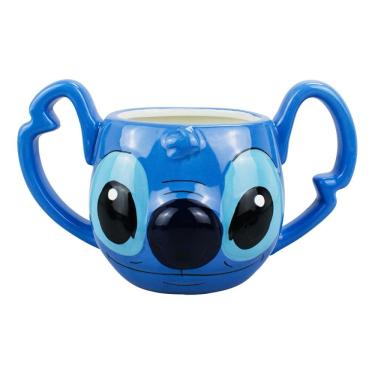 Imagem de Vaso Enfeite Decorativo Porcelana Stitch Azul - 12x21cm