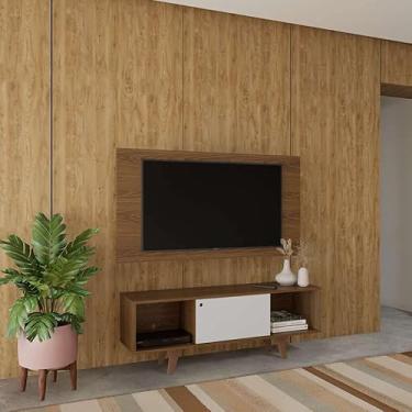 Imagem de Rack com Painel para TV até 42 Polegadas Paula Freijo e Off White 135 cm