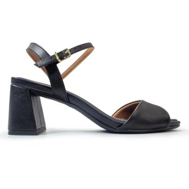 Imagem de Sandália Vizzano Feminina Salto Bloco Preto 6530.101.7286.15745 34