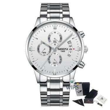 Imagem de Relógio Masculino Nibosi 2309 Analógico Prata/Preto