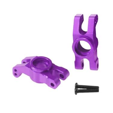 Imagem de Colaxi 2 peças 1:14 RC carro cubo da roda traseira substituição brinquedos hobby peças de reposição RC conjunto direção peça de atualização para modelo para, Roxo