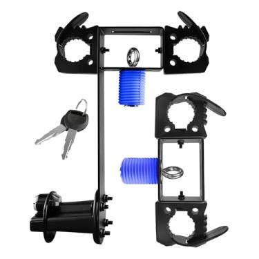 Imagem de Rack de ganchos de ferramentas UTV atualizado com suporte de montagem de tanque, suporte de pá compatível com Polaris Ranger e Geral, suporte duplo de ferramentas de armazenamento de ferramentas