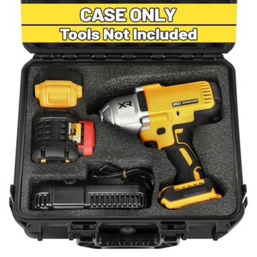 Imagem de Capa para chave de impacto e torque Dewalt – Caixa de ferramentas rígidas à prova d'água para conjunto Dewalt, kit de ferramentas elétricas para chaves de torque sem fio Atomic 20V 2/1 3/4 3/8