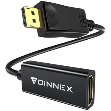 Imagem de Adaptador DisplayPort 4K para HDMI, alta velocidade (1440p 60Hz, 1080p 120Hz) cabo unidirecional DP para HDMI compatível com Dell, HP, Insignia, Samsung