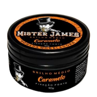 Imagem de Pomada Caramelo Brilho Médio Mister James - Cabelo Masculino