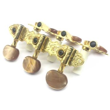 Imagem de Tarraxa Violão Classico Nylon Pino Grosso Dourado LUXO J800 - SPIRIT