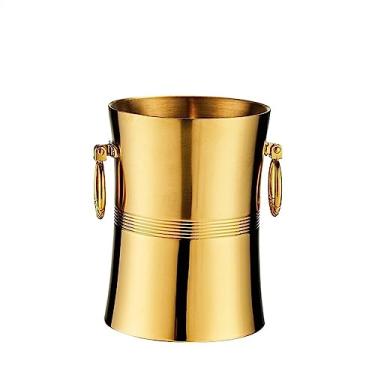 Imagem de Balde de gelo para festas bar colorido KTV balde de gelo especial balde de gelo criativo balde de cerveja e vinho champanhe balde de gelo de aço inoxidável recipiente de gelo balde de vinho (cor: C)