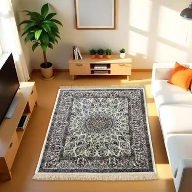 Imagem de 1 Tapete Belga Sala de Estar Sofá Grande Cl  100 x 140 Vr - IDEALIZA, 