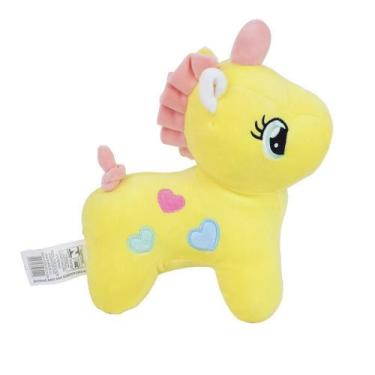 Imagem de Pelúcia Unicórnio Infantil Macia Cavalo C/ Luz Animal 30Cm - Toys, Ama