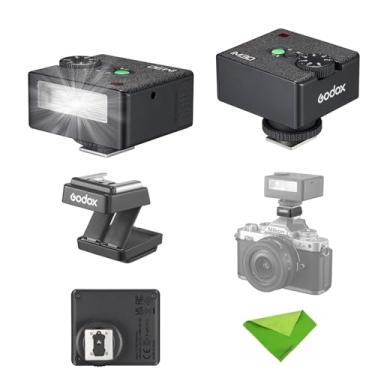 Imagem de Godox iM30 Suporte para Mini Flash e Sapata, GN≈15, para Canon, Fuji, Sony, Nikon, Panasonic, Olympus, Pentax e outras câmeras com sapata de contato único (sem bateria)