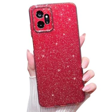 Imagem de MINSCOSE Capa para Moto G Power 2023, linda super vibrante neon brilhante brilhante capa fina à prova de choque para câmera para mulheres e meninas para Motorola Moto G Power 2023-vinho tinto