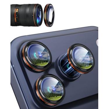 Imagem de Xfilm Protetor de lente de câmera para iPhone 17 Pro/17 Pro Max Bling, anel de abertura de metal individual com dureza 9H, protetor de tela de câmera à prova de arranhões, acessórios elegantes