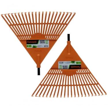 Imagem de Kit 02 Vassoura Rastelo Ancinho Plástico Cabo Famastil = Trapp