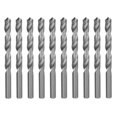 Imagem de MTX Broca para Metal 9,0 mm HSS Aço Rápido Polida – Ângulo 135°, Norma DIN 354, Haste Cilíndrica Universal, Kit com 10 Peças