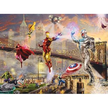 Imagem de Ceaco - Silver Select - Marvel Kinkade - Tela de edição limitada do Homem de Ferro - Quebra-cabeça de 1000 peças para adultos - Quebra-cabeça desafiador perfeito para noites de jogos