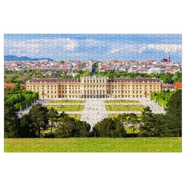 Imagem de Wooden Jigsaw Puzzles for Adults 1000 Pieces Puzzle-Famous Schonbrunn Palace with Great Parterre Garden in Vienna Austria