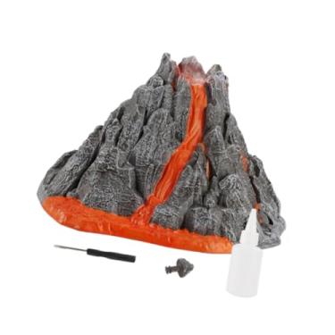 Imagem de simhoa Modelo de erupção vulcânica, brinquedo modelo de vulcão, kit de ciência do vulcão de aprendizado precoce, vulcão ativo simulado para crianças 4 5 6