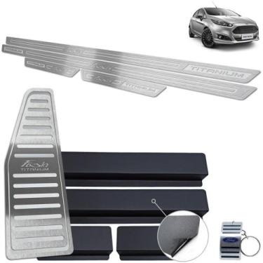 Imagem de Soleira + Descanso Prata New Fiesta Titanium 2014 A 2019 - JR