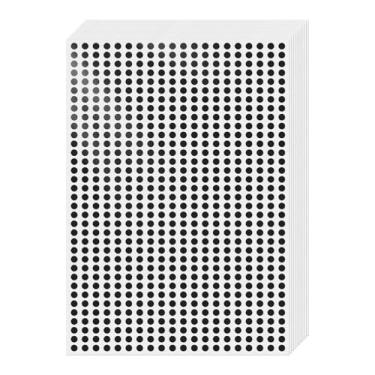 Imagem de Etiquetas de codificação de cores redondas pretas 0,25 polegadas 7000 peças