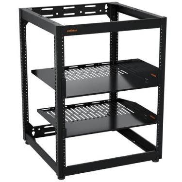 Imagem de Rack de estrutura aberta ECHOGEAR 15U para servidores e equipamentos A
