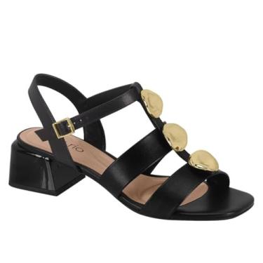 Imagem de Sandália Feminina Beira Rio – Napa Turim, Conforto, Leve e Uso Diário – Moderna e Elegante (Preto, BR, Adulto, Numérico, 38)