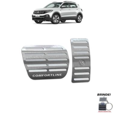 Imagem de Pedaleiras Automático T-Cross Comfortline Gravação em Prata