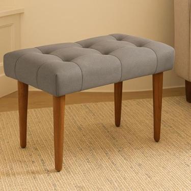 Imagem de Banco Estofado Puff Banqueta Luxo Quarto Casal Decoração - Casa e Requ