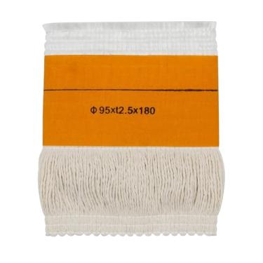 Imagem de Lâmpada de óleo de aquecedor de 95 × 2,5 × 180 mm pavio para fogão a querosene sem fumaça, adequado para pavio de aquecedor de petróleo de algodão redondo de fibra de vidro