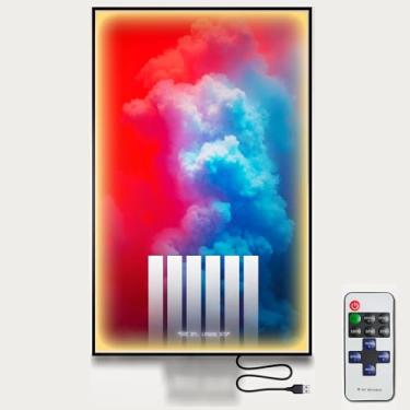 Imagem de 31.5x19.7-inch LED Display Wallboard Compatible with Le.go Ferr.ari SF-24 F1 (Model 42207) | Wireless Remote Control | Home & Office Décor | No Car Included