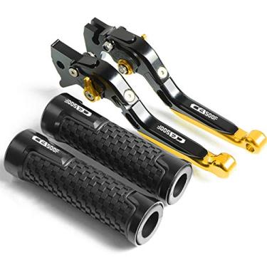 Imagem de Para Honda CB500F CB 500F 2013 2014 2015 2016 2017 2018 Motocicleta Acessórios expansíveis dobráveis Alavanca de embreagem de freio ajustável guidão alavanca de embreagem de freio de motocicleta (Cor