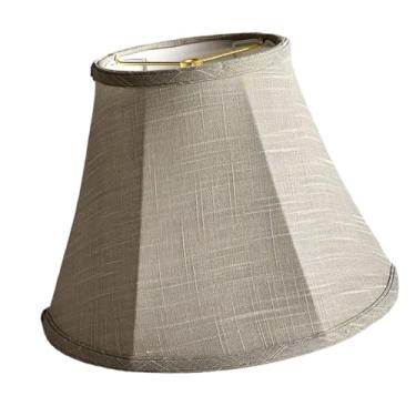Imagem de Generic Abajur de mesa de tecido, abajur moderno para decoração de casa, capa de luz para hotel, escritório, sala de jantar, restaurante, cabeceira, Cinza