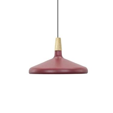Imagem de CHENKUI E27 Lustre nórdico moderno luminária de teto macaron de madeira pingente luz simples minimalista iluminação suspensa abajur moderno para restaurante, bar, café, sala de jantar