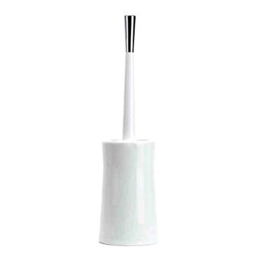 Imagem de Escova de vaso sanitário simples criativa de cerâmica brilhante conjunto de escova de limpeza de banheiro escova de vaso sanitário e suporte