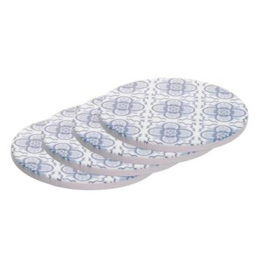 Imagem de WOLFF - Conjunto 4 Porta Copos Mosaico 10,5cm x 10,5cm x 1cm Granilite