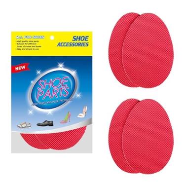 Imagem de 2 pares de solas antiderrapantes, almofadas de borracha autoadesivas antiderrapantes, adesivos e protetores de redução de ruído no calcanhar e na parte inferior do sapato