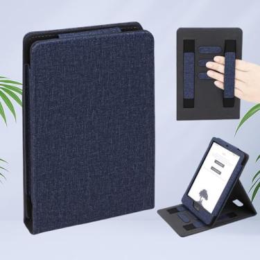 Imagem de Capa flip para Kindle Paperwhite 11ª geração 2021 de 6,8 polegadas e Kindle Paperwhite Signature Edition, capa de suporte com despertar/hibernar automaticamente, alças de mão