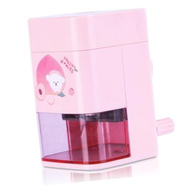 Imagem de Generic Apontador de Lápis, Apontador de Lápis Portátil Seguro da Escola da Manivela para Crianças Biblioteca (Rosa)