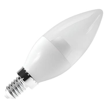 Imagem de 3X Luminatti - Vela Transparente Led 6W 6000K Bivolt E14 600
