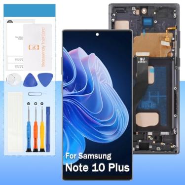 Imagem de Tela de substituição Incell para Samsung Galaxy Note 10 Plus SM-N975 SM-N976 17.3 cm LCD Display Touch Digitizer Assembly com moldura preta (não impressão digital)